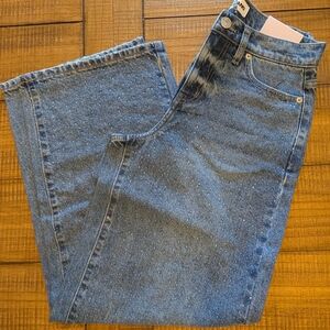 DKNY High Rise Wide Leg Rhinestone Embellished Jean - 25P